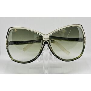 Annie Saral Paris 7873 Vintage Green Gradient Sunglasses Made in France